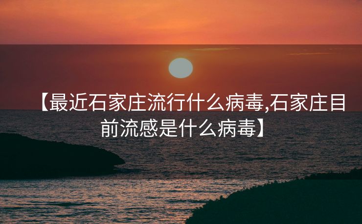 【最近石家庄流行什么病毒,石家庄目前流感是什么病毒】